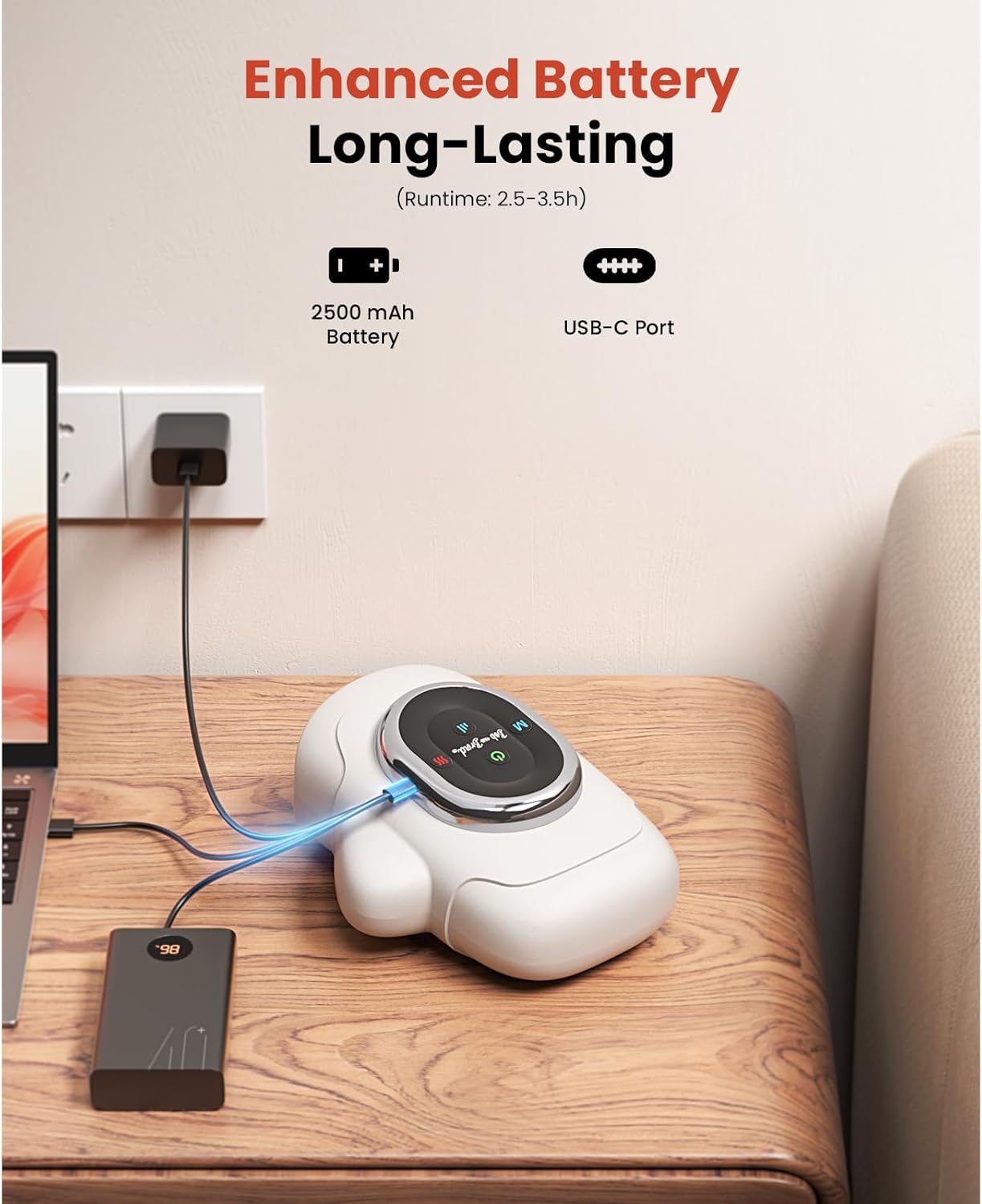 BOB AND BRAD Hand Massager with Heat and Compression, Individual Fingers, FSA-HSA Eligible, Cordless Portable HandSpa Pro Hand Massager for Arthritis and Carpal Tunnel, Pain Relief - Image 8