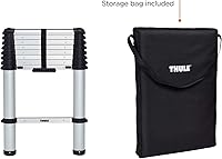 Vista 4 de Thule Escalera para furgoneta, 9 escalones, extensión de 8.5 pies, escalera telescópica para furgoneta, sistema de cierre fácil, cumple con EN:131