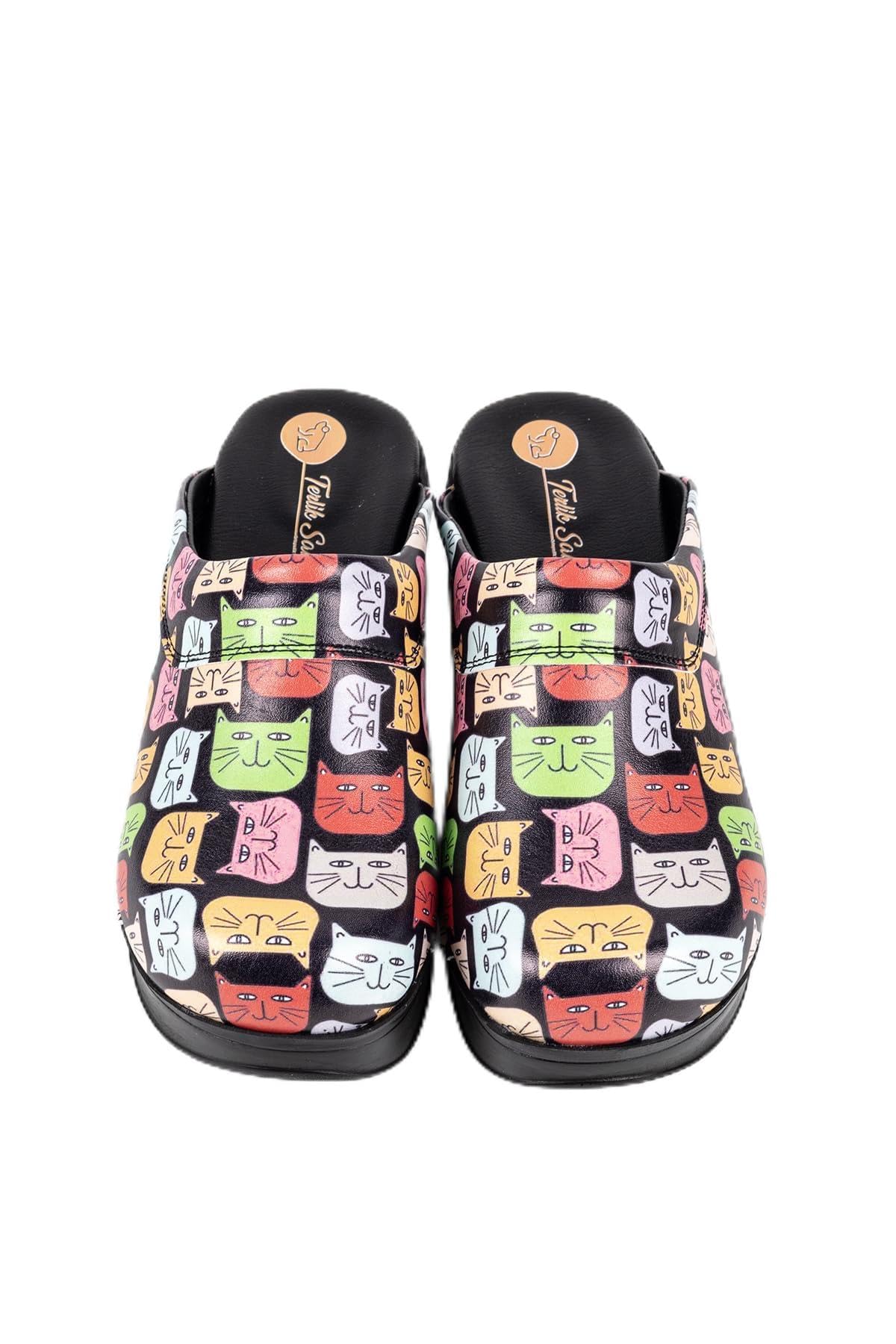 terlik sabo ortopedik terlik Terlik Sabo Air ST474 MAX Zuecos de Cuero Mules Zapatillas Zapatos Sabot, Mujer