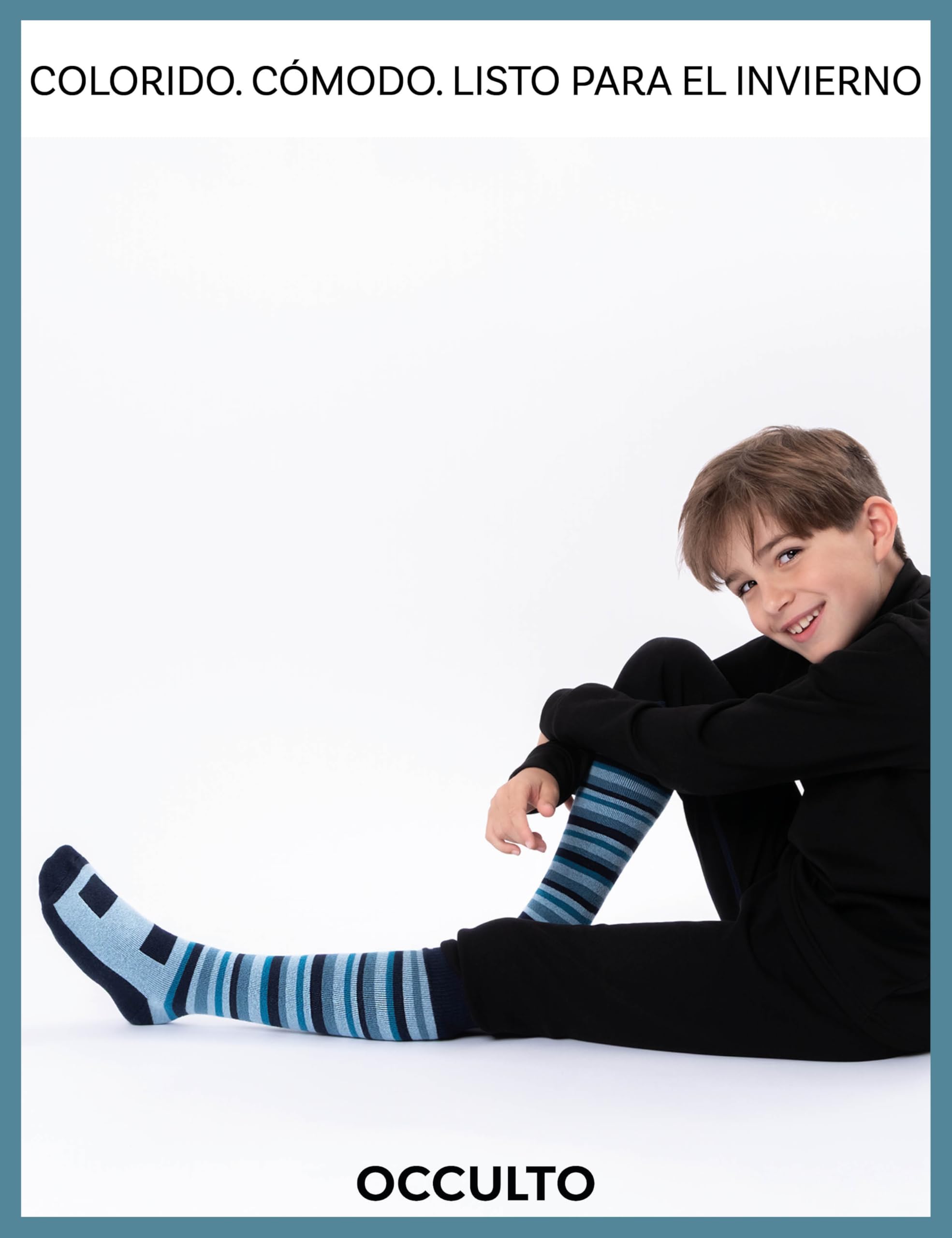 Calcetines de Esquí para Niños y Niñas 2 Pares Térmicos Invierno Acolchados Transpirables