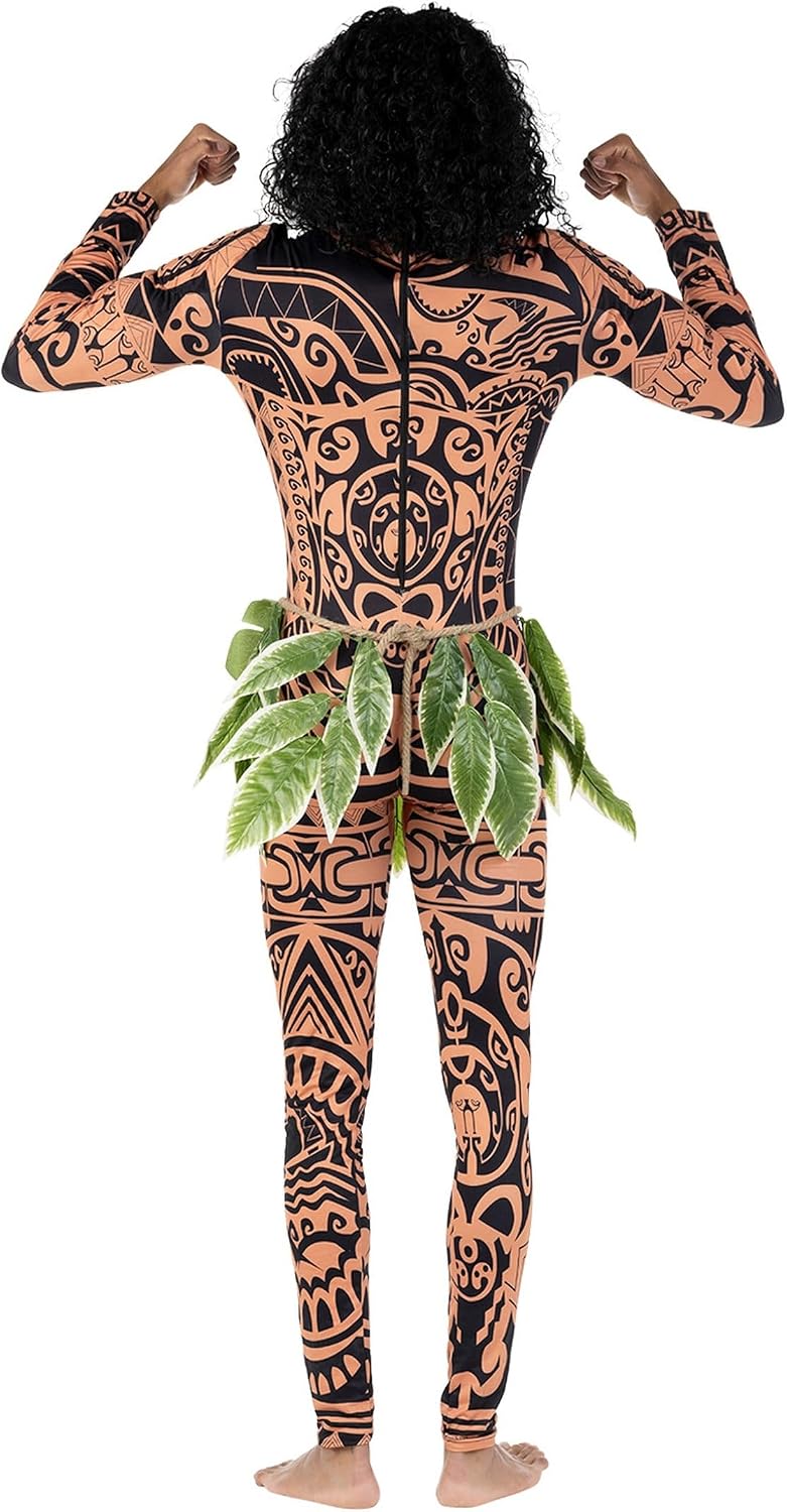 Morph Maui Costume for Men, Hawaiian Tattoo Costumes, Maui Costume Adult, Fancy Dress For Adults, Adult Halloween Costumes