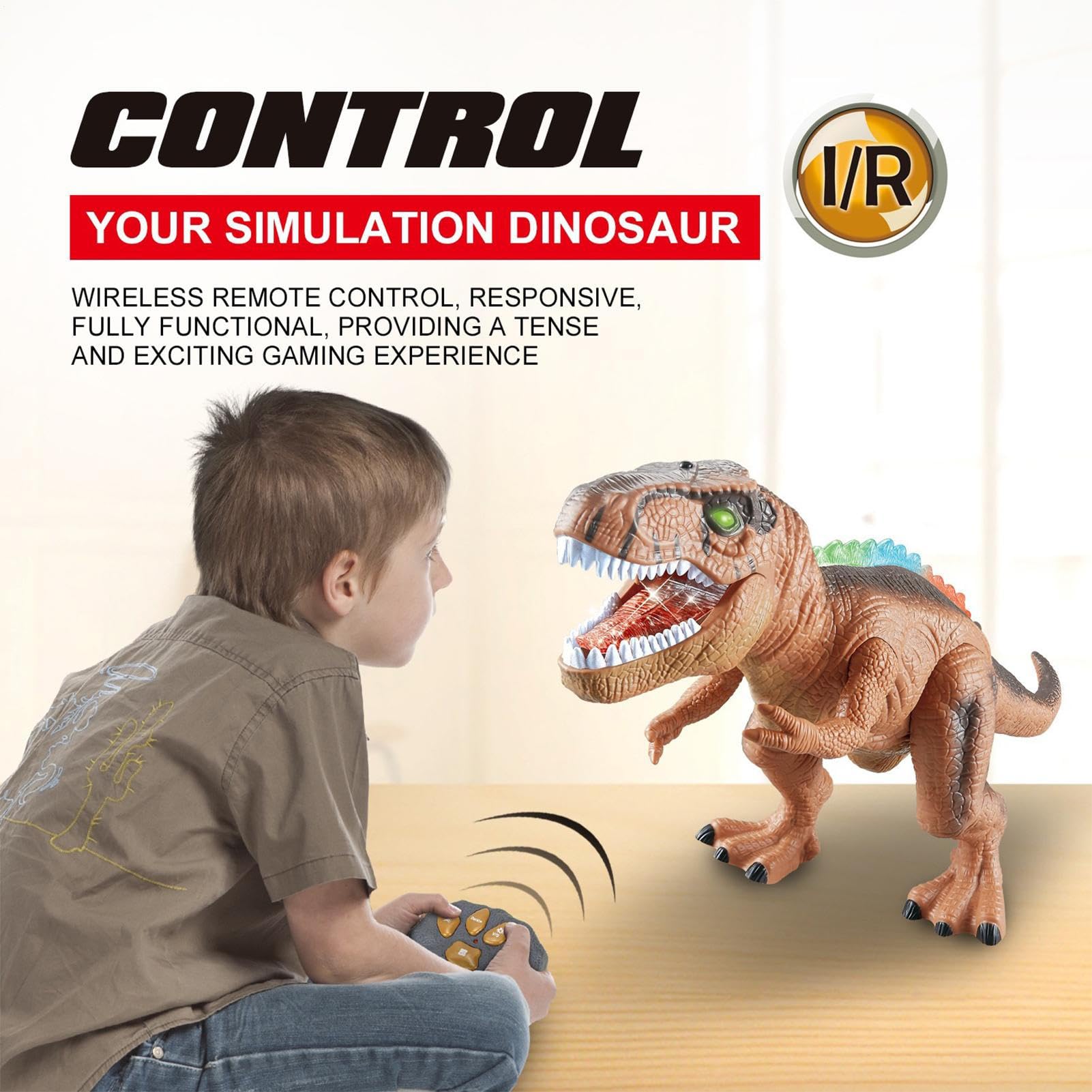 Giocattoli Dinosauri Telecomandati Realistico RC Educativo Elettronico