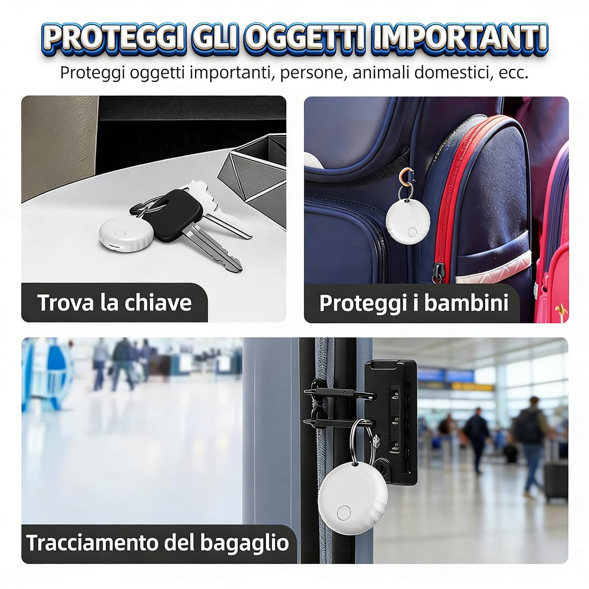 2026 GPS Tracker per Auto, Magnetico Localizzatore GPS per Auto, Localizzatore Senza SIM, Supporta i Sistemi iOS/Android, Può Tracciare Veicolo/Bambini/Moto/Valigia in Tempo Reale Tramite APP (4)