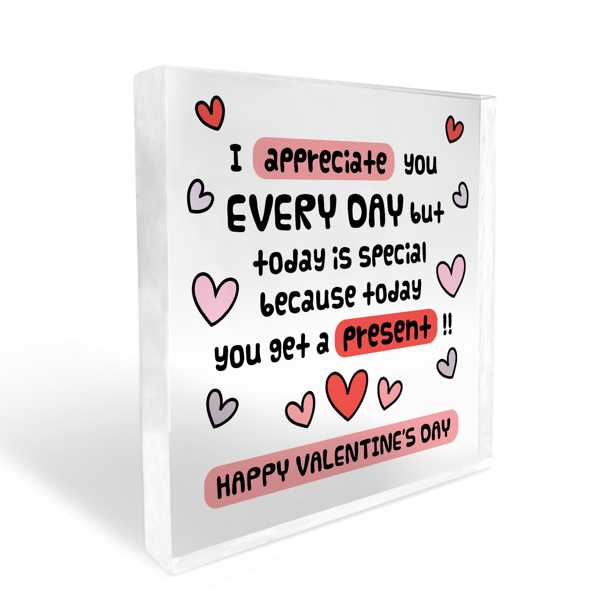 Red Ocean Funny Gift For Boyfriend Girlfriend Husband Wife Acrylic Block Valentines Day Gifts For Him Her Joke Humour Gift Boyfriend Gifts Girlfriend Gifts Husband Gifts Wife Gift Keepsake