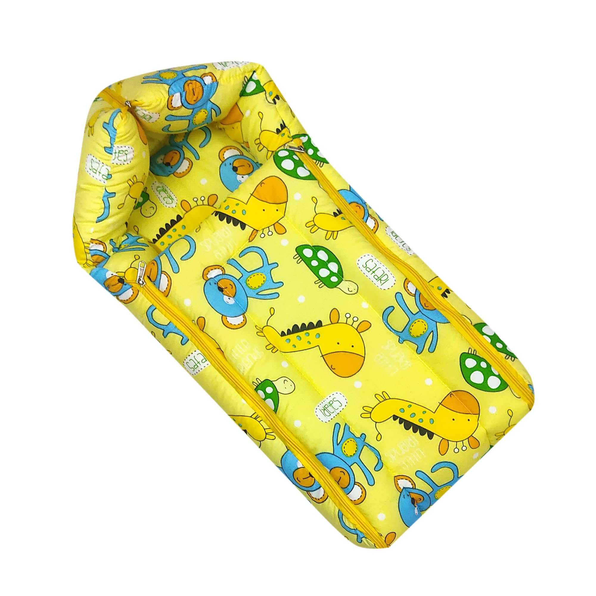Paletto Baby Carry Nest Soft, Lightweight, Washable Bedding Set for Newborns, Ideal for Travel and Daily Use Yellow 1