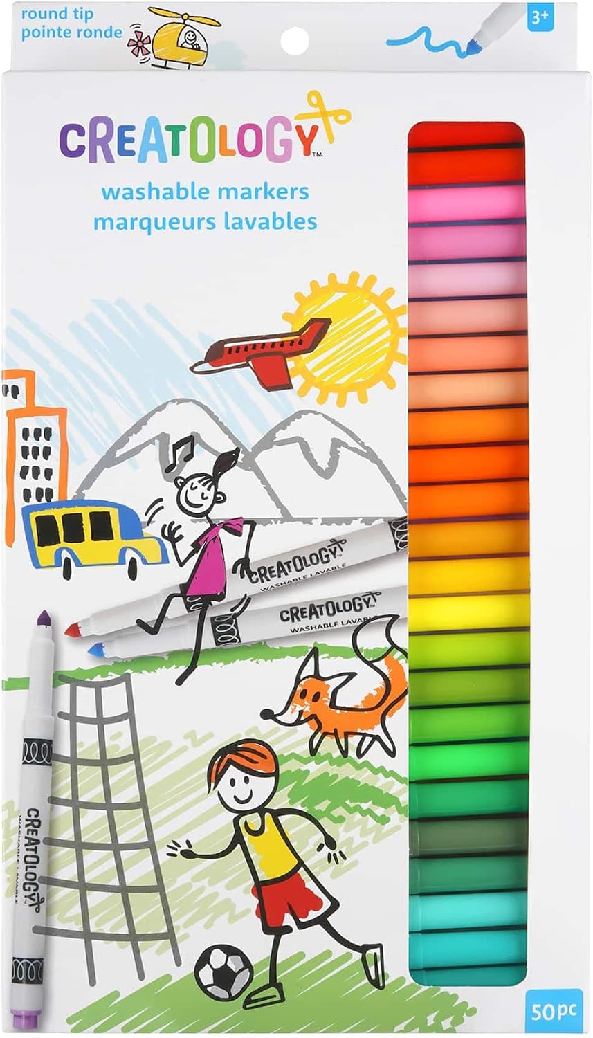 Creatology Round Tip Washable Markers, 16 Packs: 50 ct. (800 total)