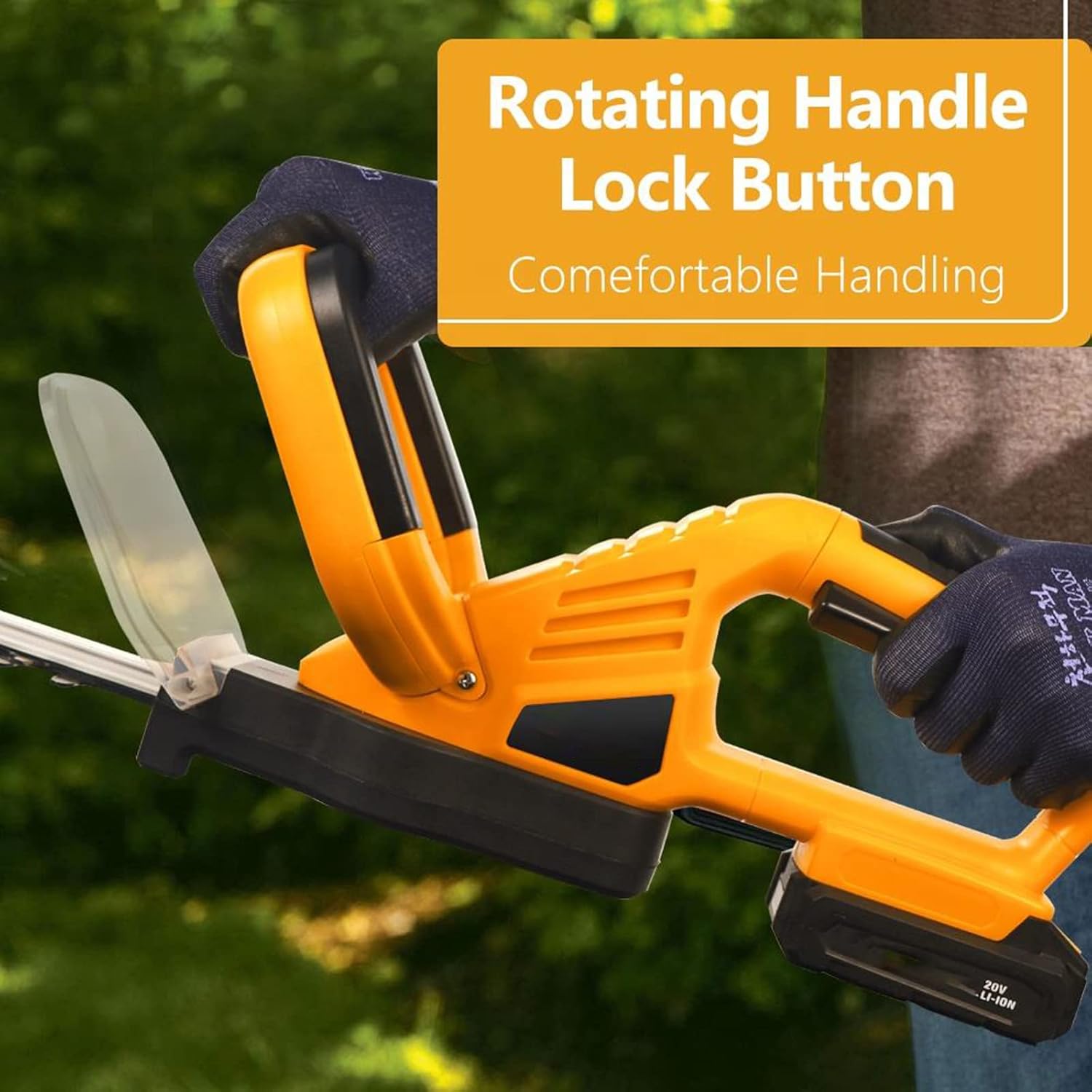 review KEINXOW 20V Cordless Hedge Trimmer Cutter Battery Power Garden Tools Grass Tree Leaf Handy Hedge Trimmer, 22-Inch, 2000mA.h Battery and Quick Charger