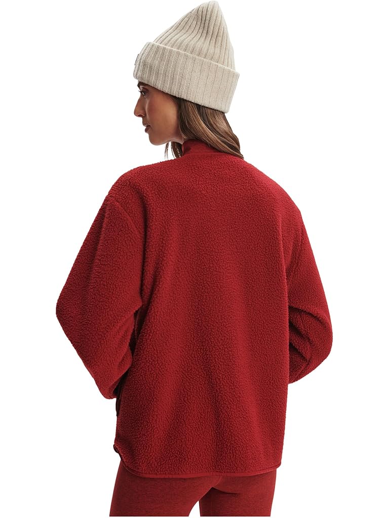 Red Varley Marina Collarless Fleece