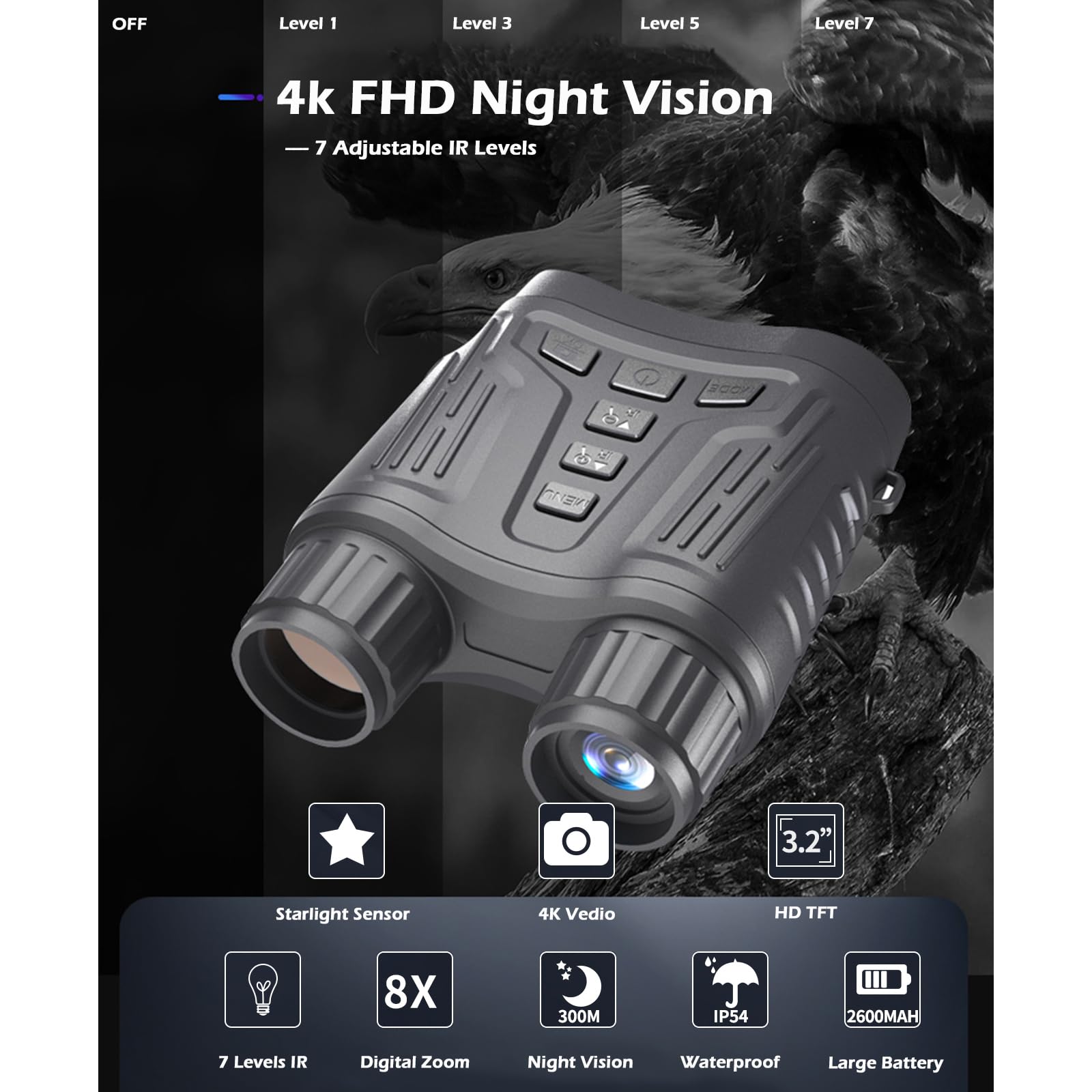Night Vision Binoculars Goggles Camera - Image 2