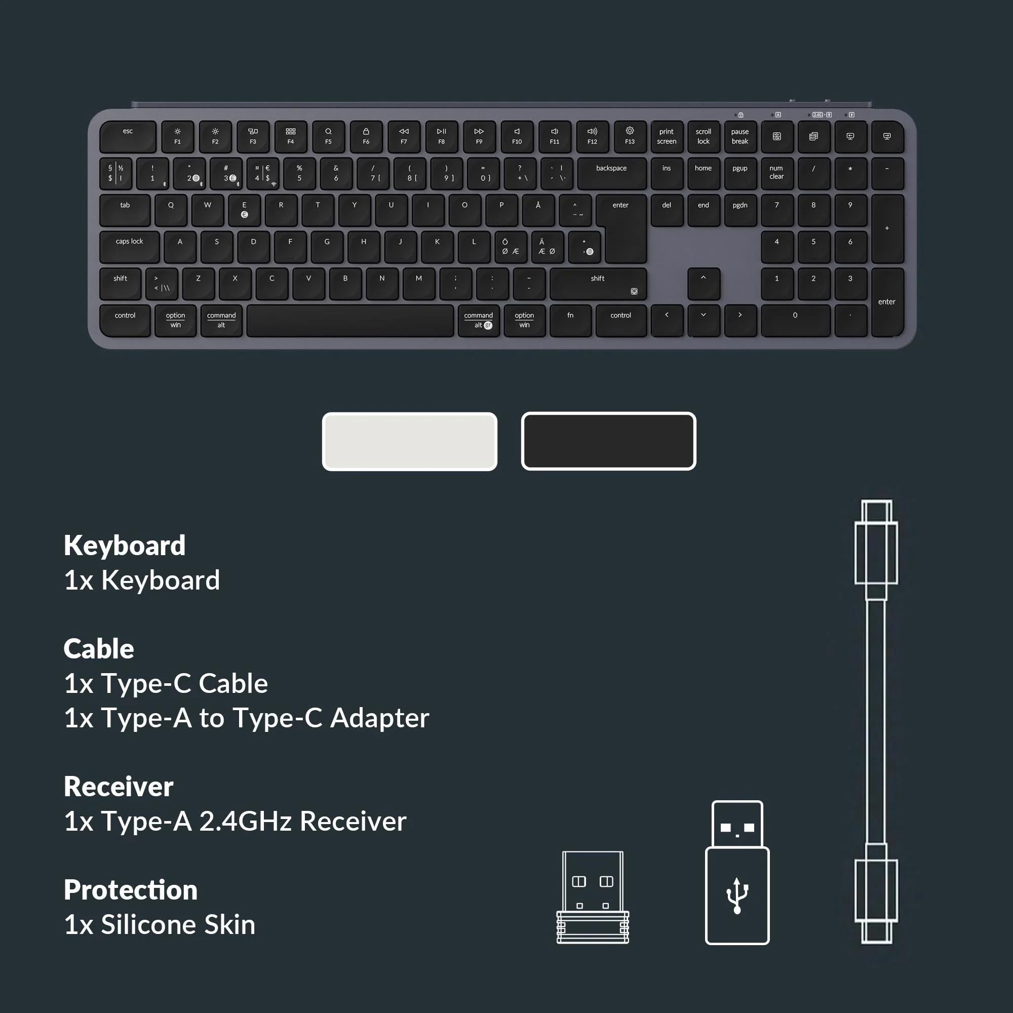 Keychron Teclado inalámbrico B6 Pro Ultra Delgado Full Size Layout Italiano ISO QWERTY, configurable ZMK, Teclas PBT, 3 Modos 2,4 GHz/Bluetooth/cableado, Compatible con Win/Mac/Linux, Gris Espacial