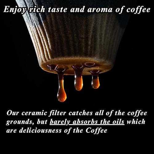 Miniatura 3 de Filtro de café reutilizable de cerámica Gotero Sostenible sin papel Monte Fuji Hecho en Japón (flores de cerezo)