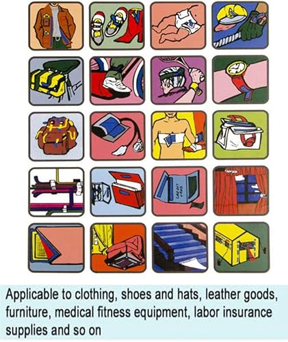 Miniatura 7 de Filan - Cinta de velcro para coser en 12 colores, 24 yardas, cinta de tela de nailon con no adhesivo para manualidades, cinta entrelazada (3/4