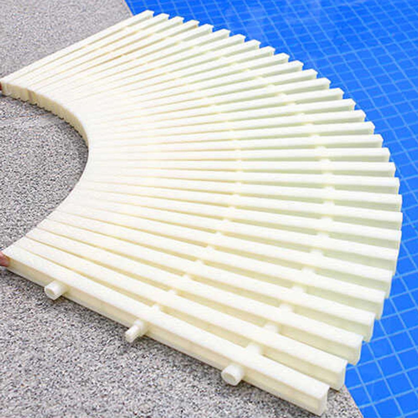 Generico Griglia di Troppo Pieno per Piscina, Resistente, Color Osso, 18 cm, 2 Pezzi, Sistema di drenaggio per Interni/Esterni per Una Gestione Efficace dell'Acqua, Accessori per Piscina