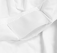 Vista 2 de Utopia Kitchen Mantel de spandex de 4 pies [1 unidad, blanco] 200 GSM elástico, ajustado, lavable y resistente a las arrugas, cubierta rectangular