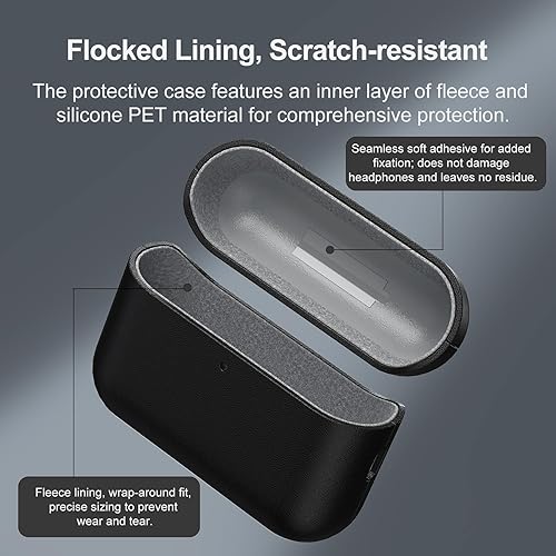 Miniatura 39 de Leather AirPods Pro 3 Case Handcrafted Vintage Genuine Leather AirPods Pro 3 Protective Cover All-Around Shockproof Protection AirPods Pro 3 Pro