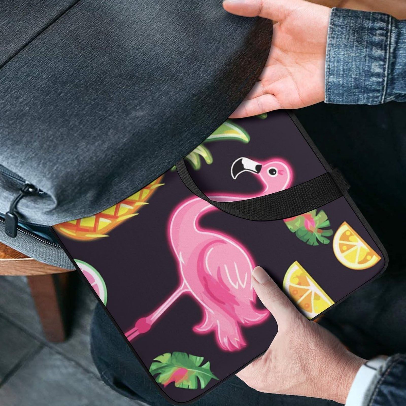 Custodia per computer portatile da 17", ultra sottile, leggera e impermeabile, in neoprene resistente, con cinghia da polso