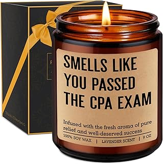 Miracu Candle, CPA Passed Exam Gifts, New Certified Public Accountant Gifts for Women Men, Funny Congratulations, Graduation, Study Idea for Future CPA, Auditor, Grad Student, Accounting Office Decor
