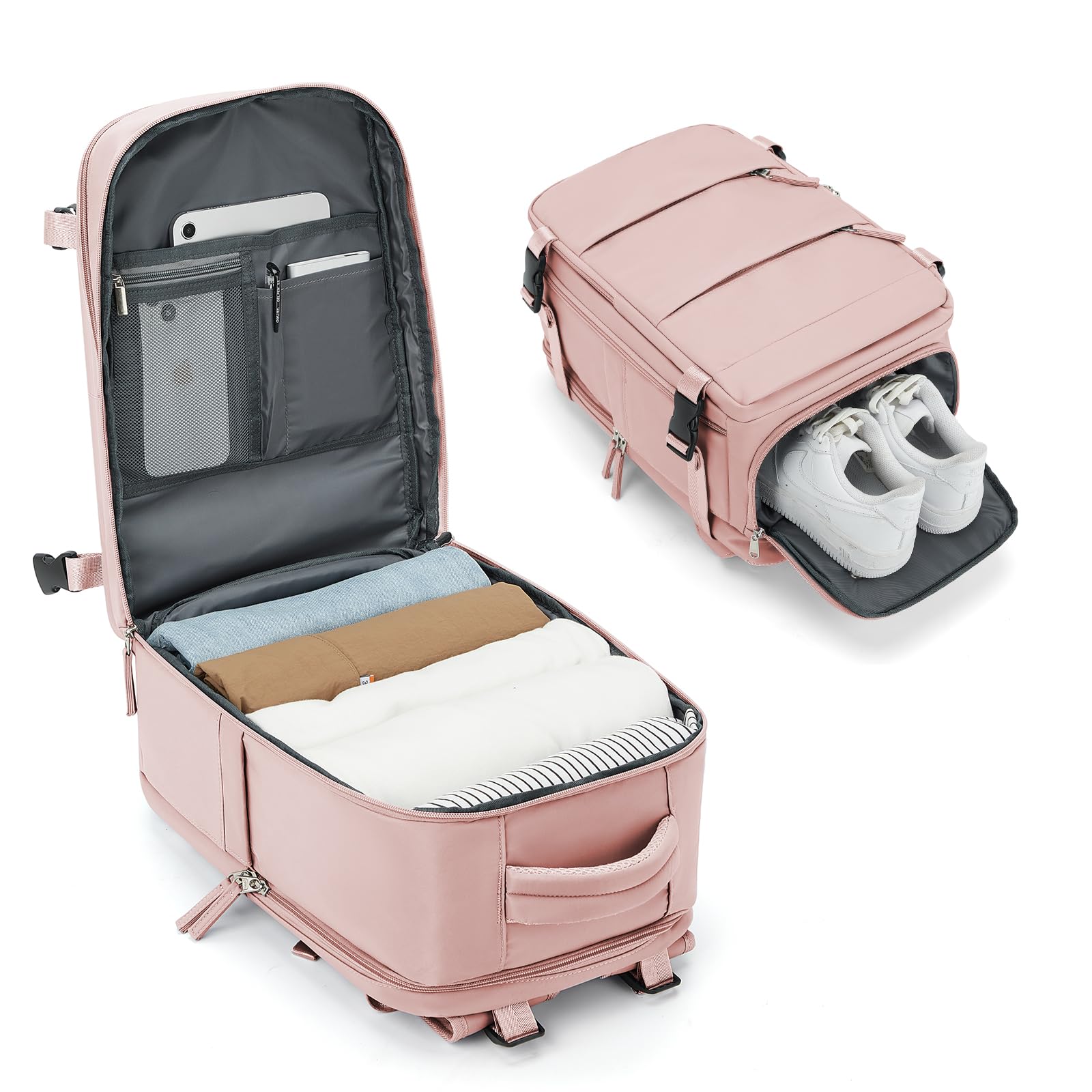 BJLFS Borse da Cabina per Ryanair 40x20x25 Bagaglio a Mano Zaino Borsa Zaino da Viaggio, Zaino da trekking,Zaino Easyjet 45x36x20,Zaino Casual per laptop da 14 pollici per scuola