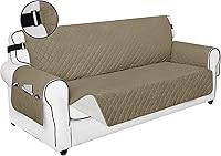 Vista 35 de PureFit Funda de Sofá Reversible Resistente al Agua para Sofá de Dos Plazas, Funda de Muebles Lavable a Máquina con Espuma Antideslizante y Correa