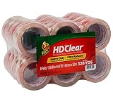 Duck HD Clear Heavy Duty Packing Tape Refill Rolls, 2 in Wide, 24 Rolls – view 1