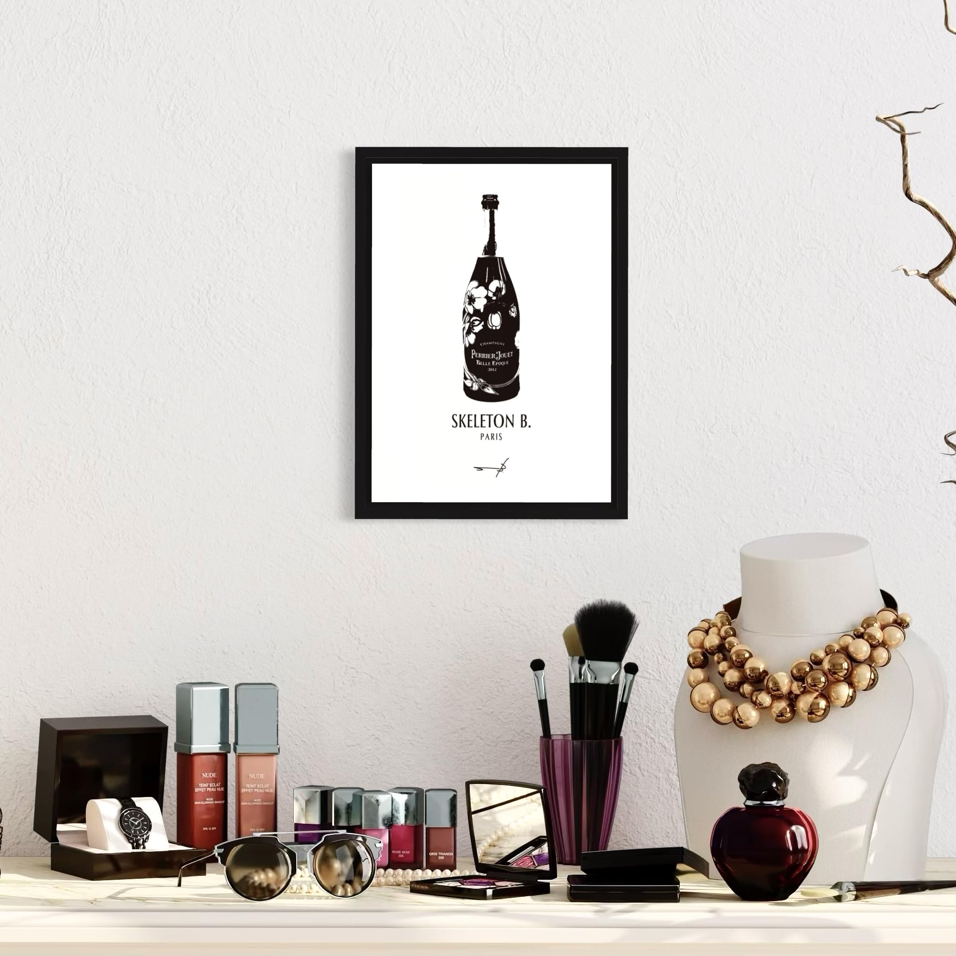 Amazon.co.jp: ポスター A4額入り アートポスター ペリエジュエ ベル