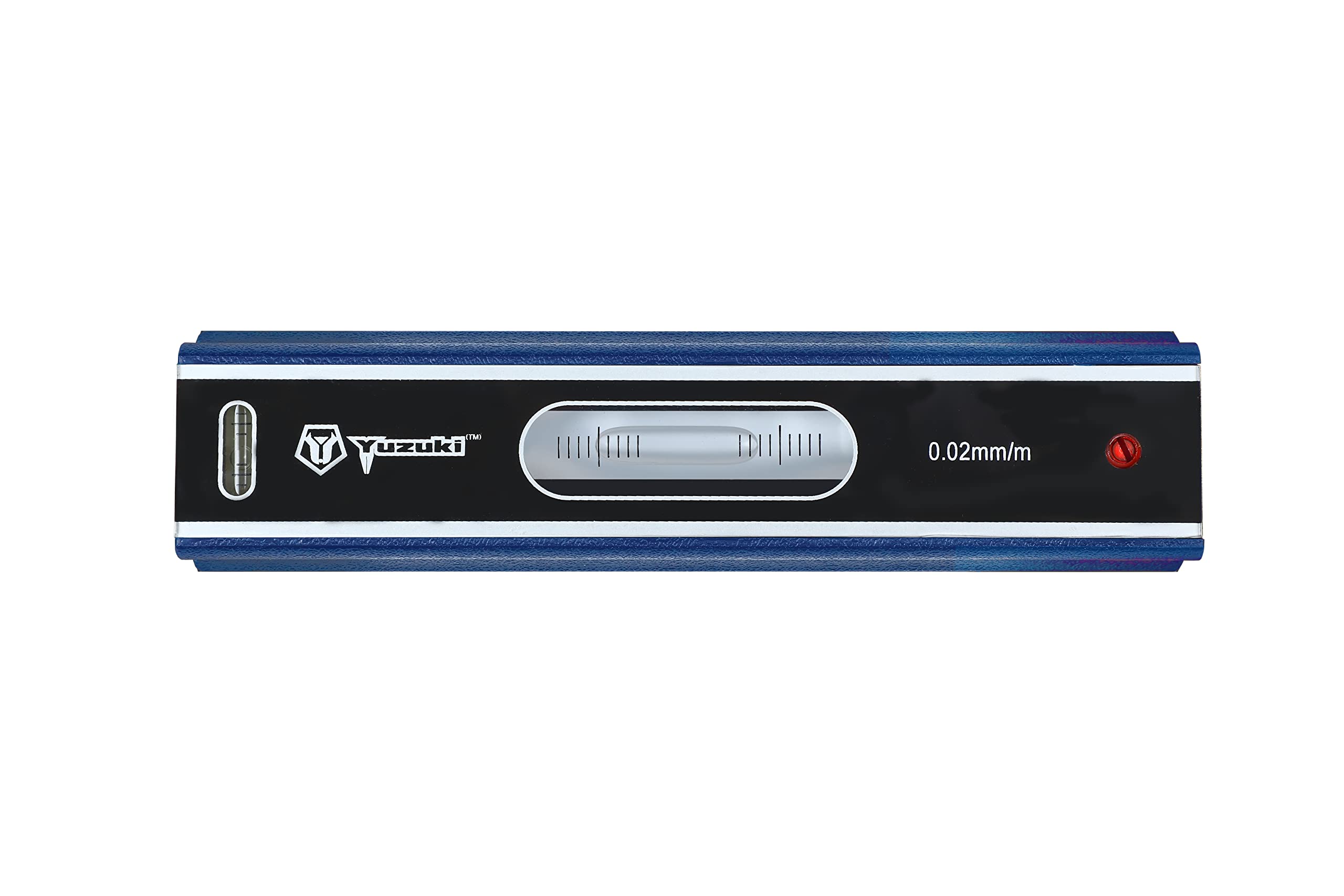 YUZUKI Precision Straight Block Level 100mm High-Accuracy with 0.02mm/m Sensitivity, Cast Iron Base and V-Groove for Flat and Round Surfaces | Ideal for Engineering and Machining
