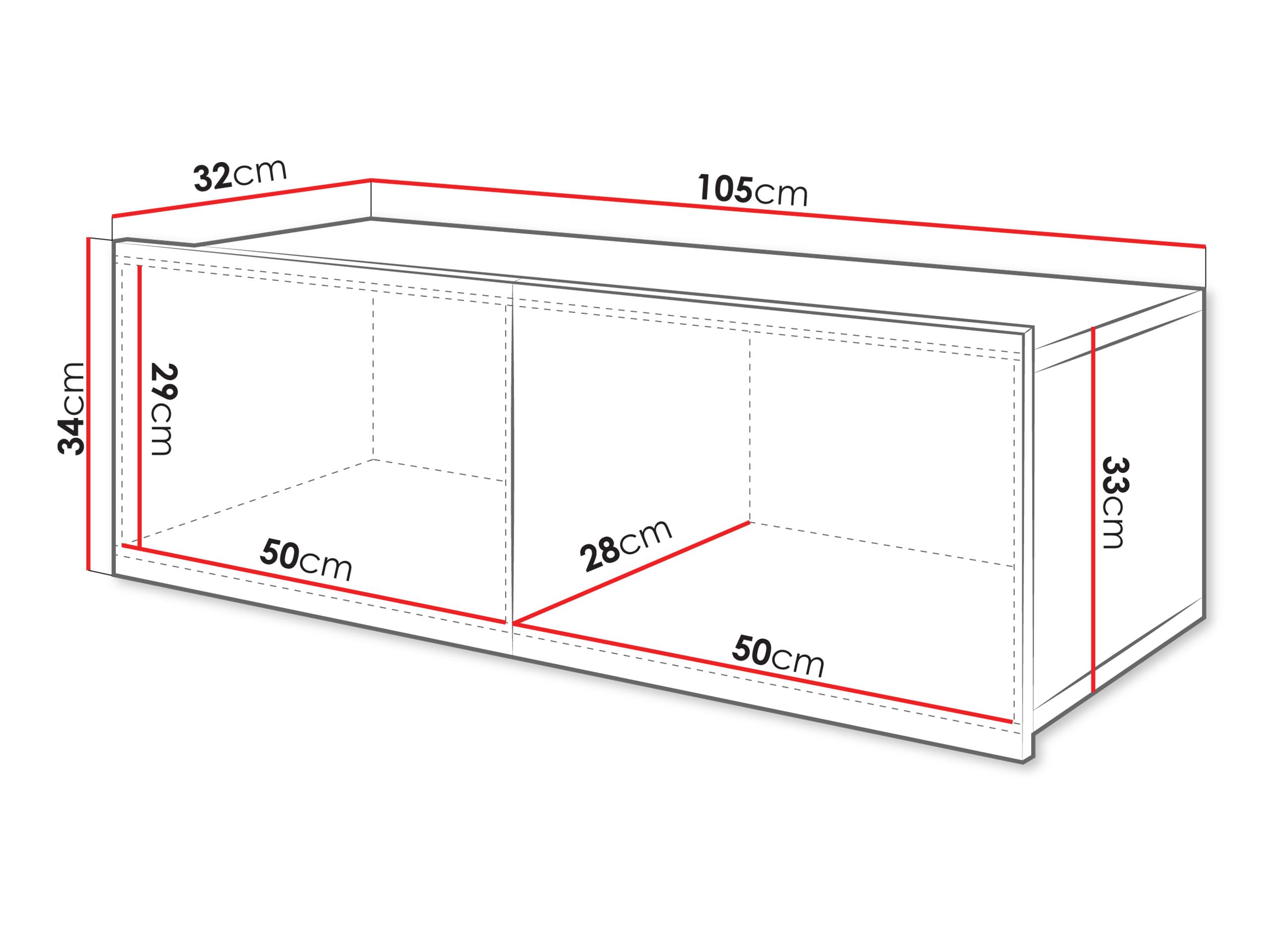 Mirjan24 Hängeschrank Calabrini BR02, Schrank für Wohnzimmer, Wandschrank, Kollektion (Weiß/Weiß Hochglanz)