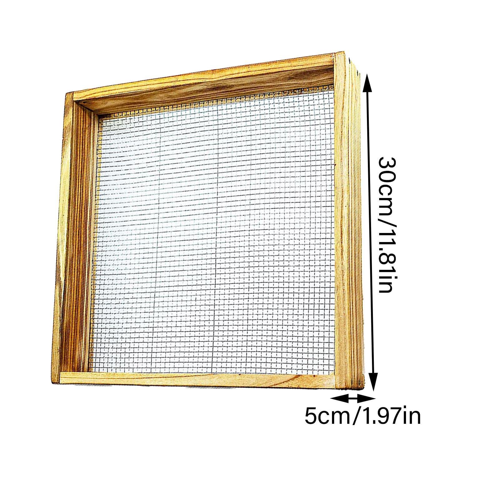 suelo para jardinería, suelo madera 11.81 pulgadas para jardín, suelo duradero y reparable, tamiz para, suelo, musgo turba, hojas,