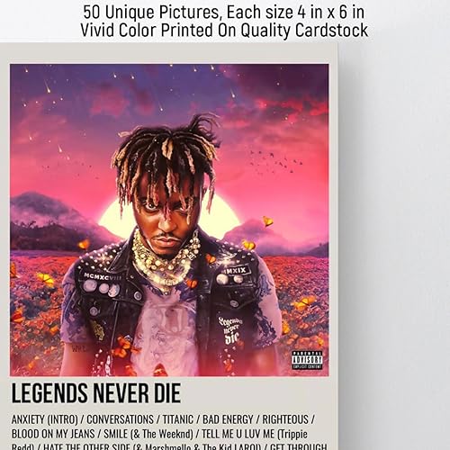 Miniatura 2 de GIFTSFARM Pósteres de cubierta de álbum, kit de collage de pared de rap hip hop, decoración de pared musical para estética de habitación, regalos de