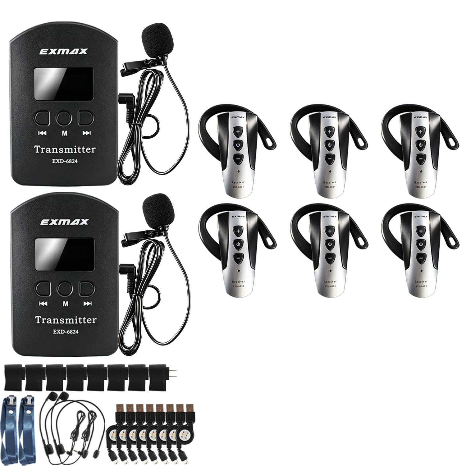 Amazon.com: EXMAX 2.4G Wireless Tour Guide System Audio