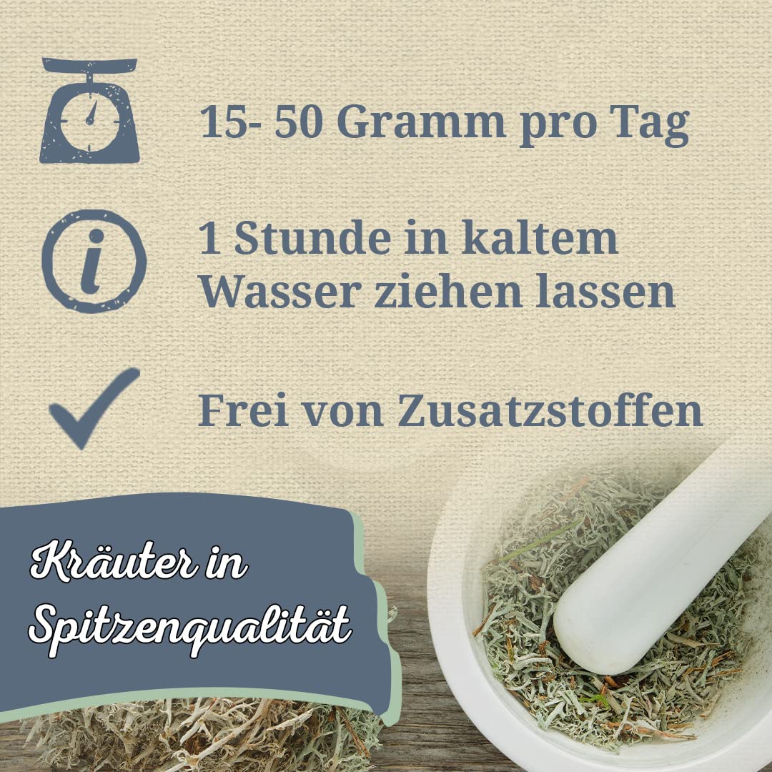 Krauterie Island Moos für Pferde, geschnitten (1000 g)