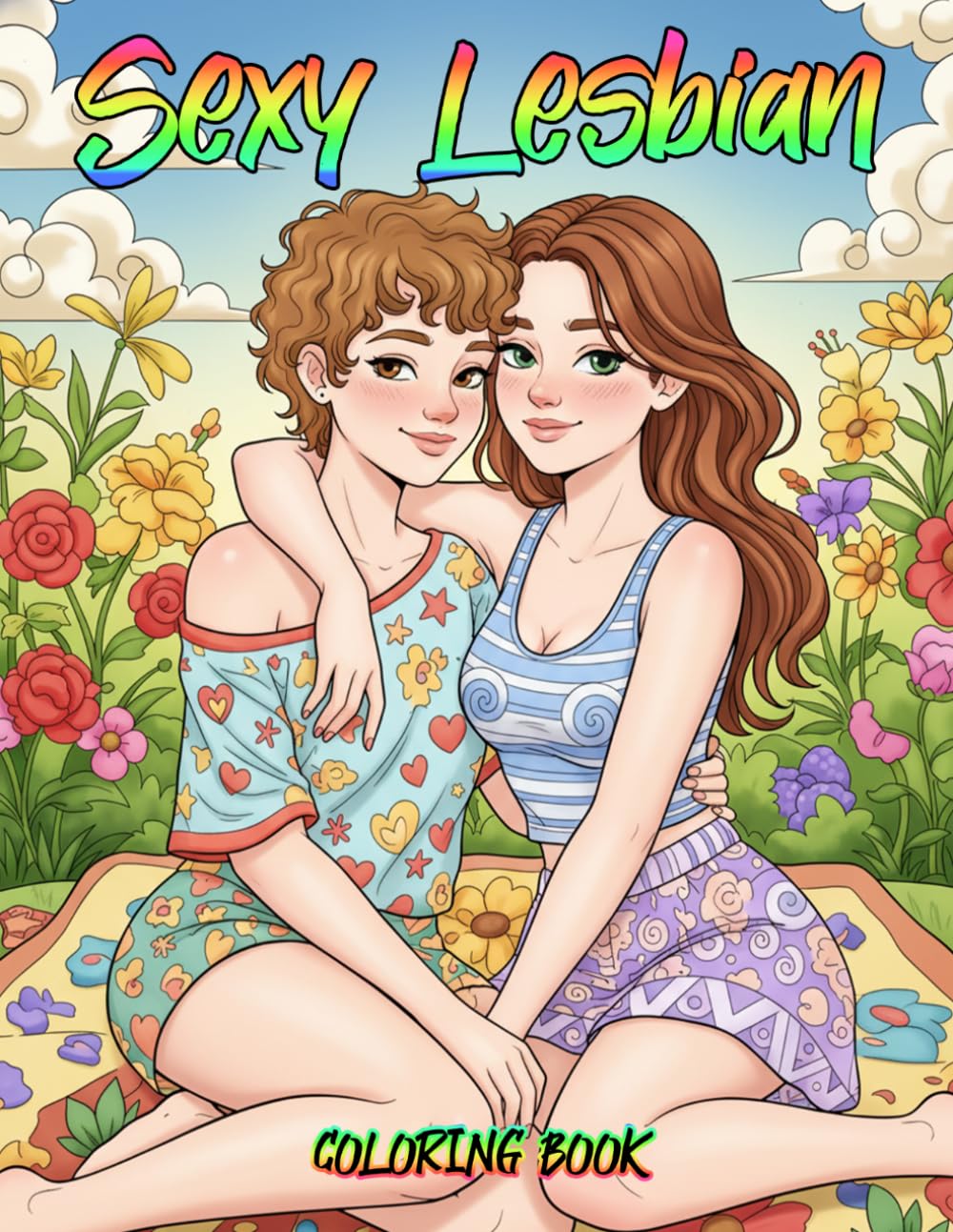 Sexy Lesbian Coloring Book: Sensual Sapphic Romance and Intimate Artistic Expression for Women Who Love Women