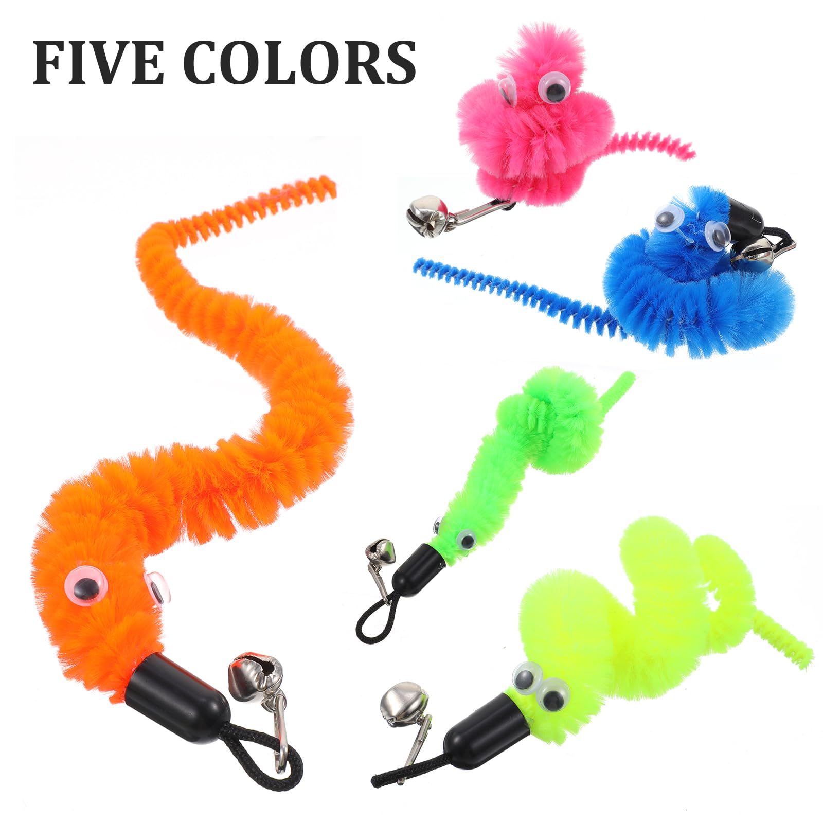 25 Stück Katzenwurm Spielzeug - Ersatz Köpfe Für Katzenangel