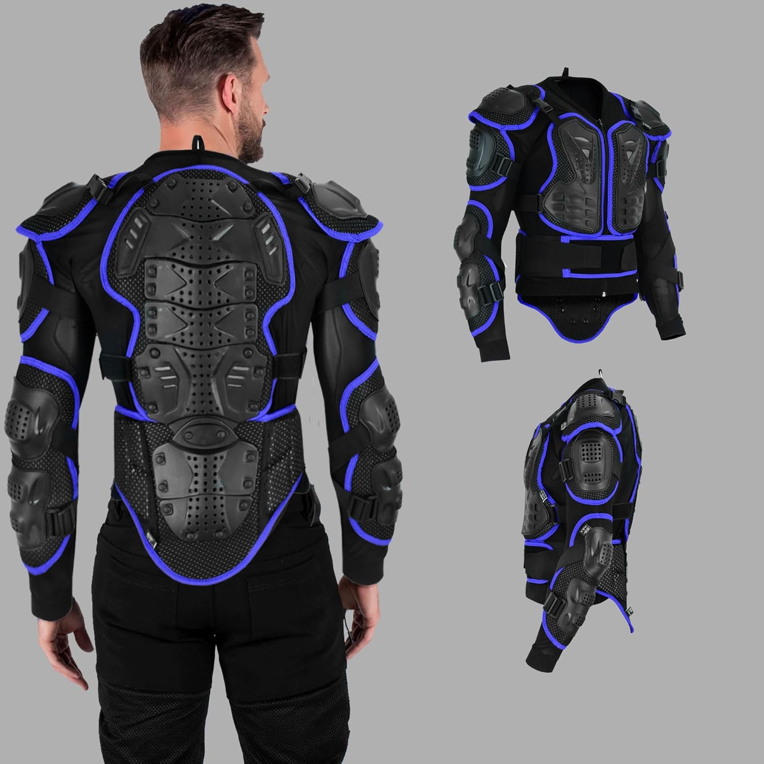 Motorcycle Jacket Full Body Armor Chest Protection Dirt Bike Gear for Men Motorcycle Gear Motorbike Armor