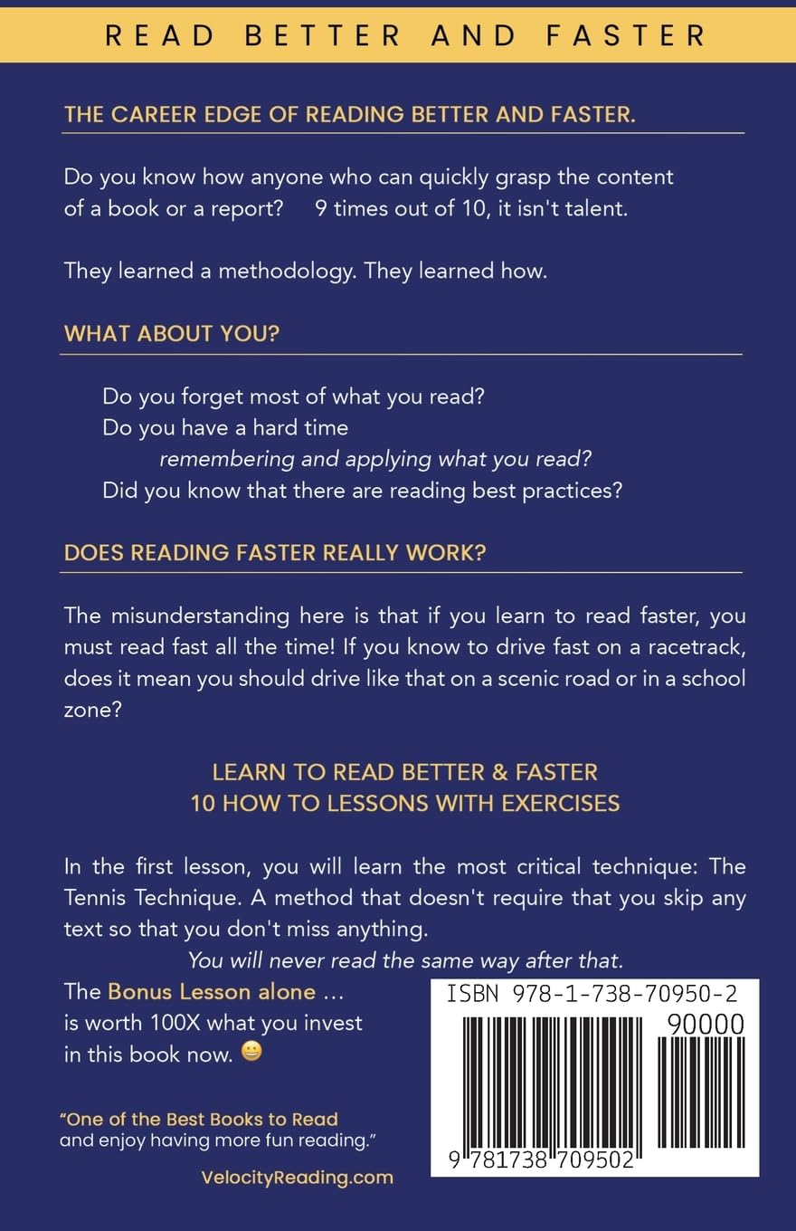 Velocity Reading: Read Better, Read Faster.