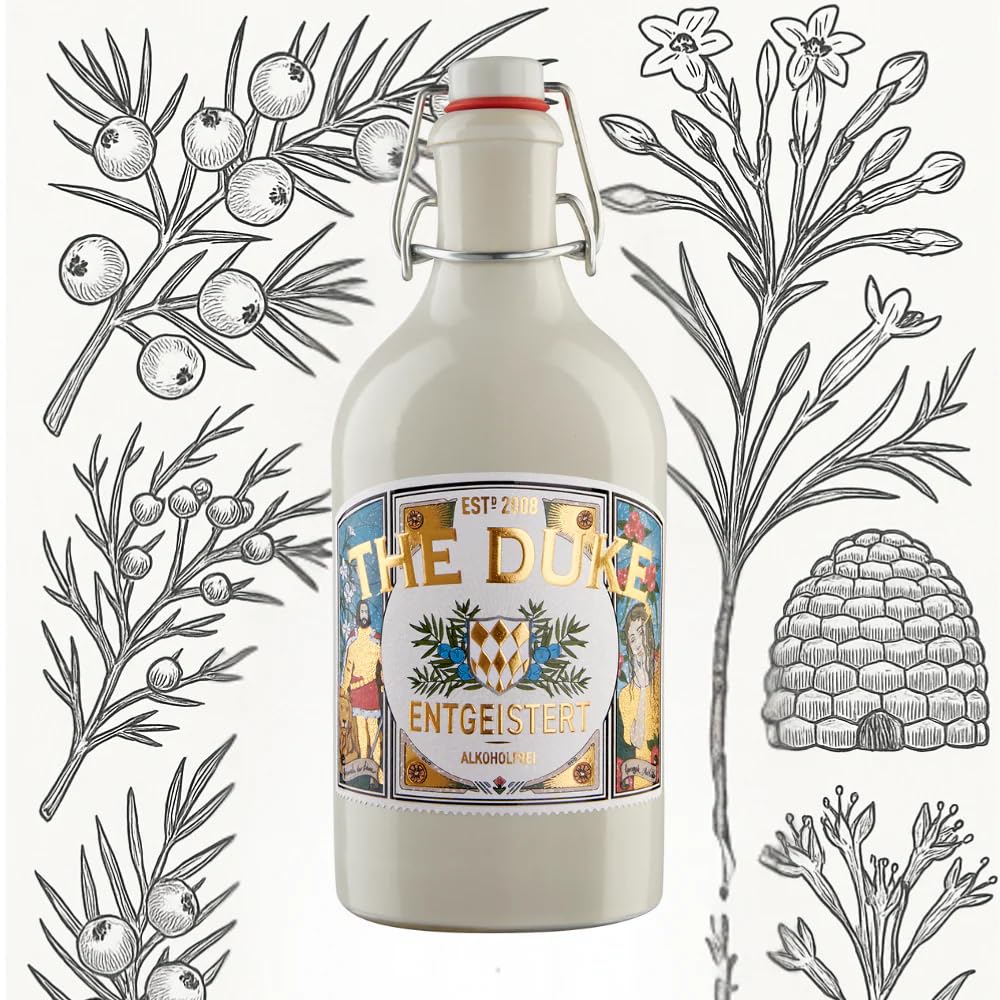 THE DUKE – Entgeistert | Alkoholfreie Alternative | Ohne künstliche Aromen | Basis für Cocktails | aus fruchtig-mediterranen Botanicals | 500 ml