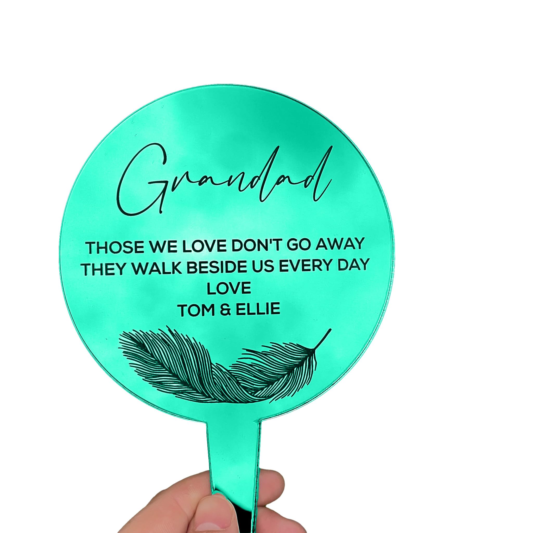 Inketch Personalised Grave Ornaments | Custom Graveside Ornaments for Mum, Dad, Grandad, Grandma & Loved Ones | Personalised Memorial Gifts for Graveside | Memorial Gifts for Graveside