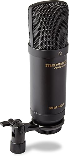 Marantz Professional MPM-1000U GroAYmembran-USB-Kondensatormikrofon fA r Podcasting und Recording  inkl  USB-Kabel und Mic Clip