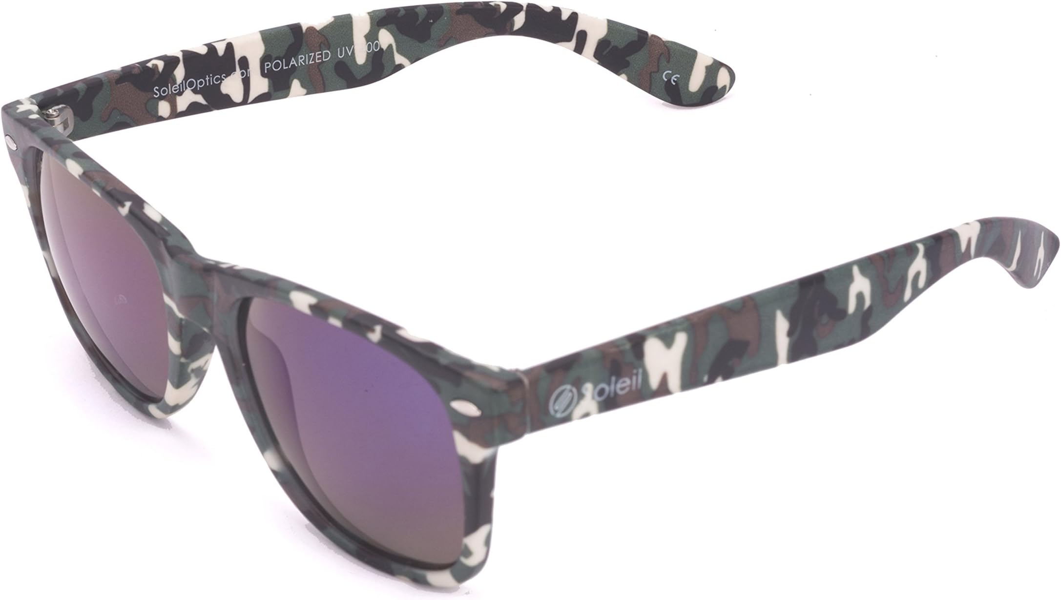 Soleil LOGAN (Green Camouflage Frame, Purple Lenses)
