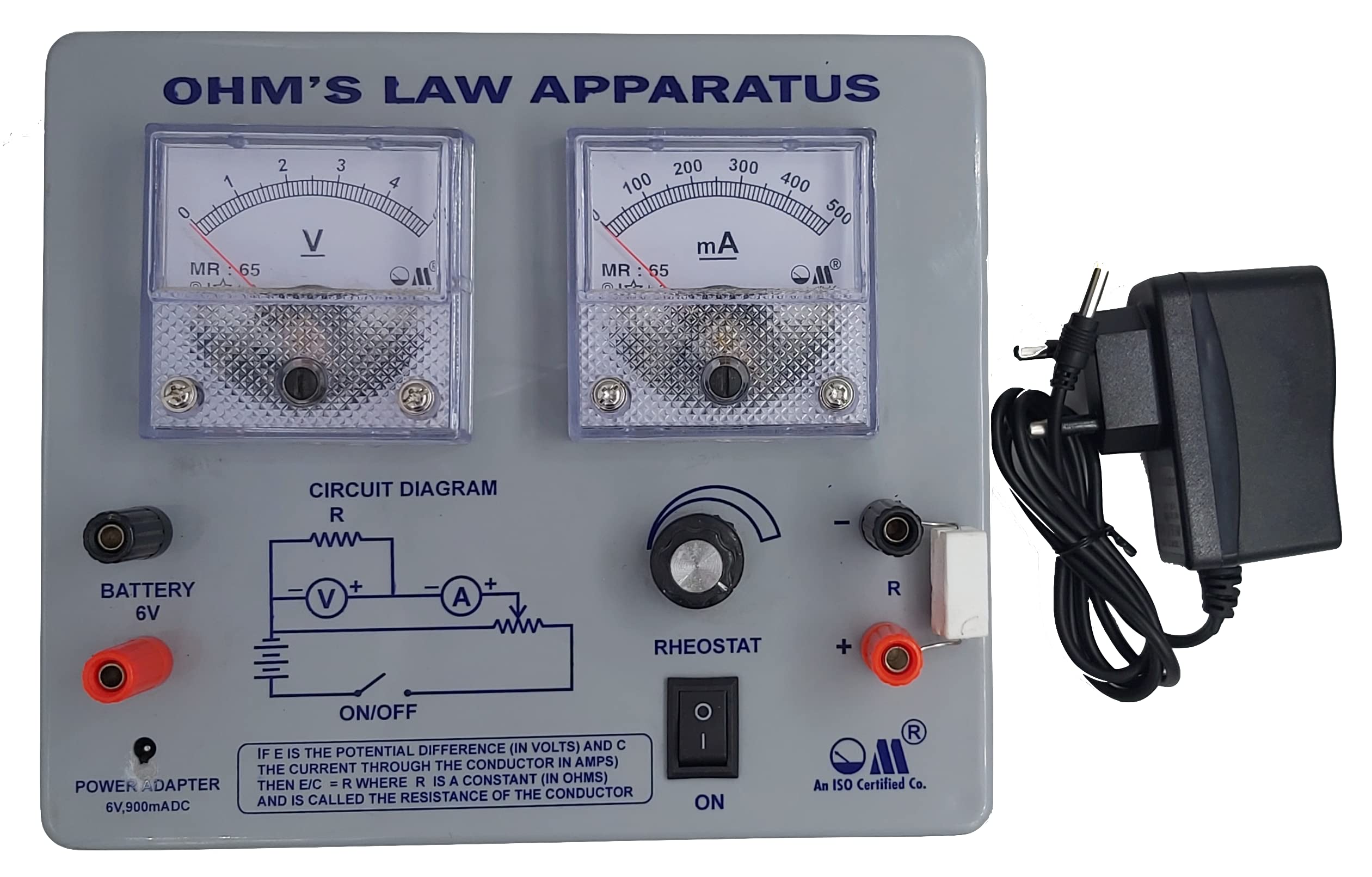 Om Meters Ohms Law Apparatus Kit with Adapter and Instruction Manual for science experiments (B0B2KCN7JG) Amazon Price History, Amazon Price Tracker