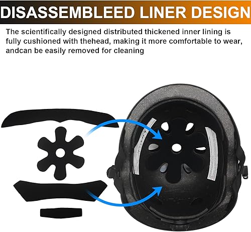 Miniatura 5 de Gudook Casco de bicicleta para adultos, jóvenes, niños, para patinaje multideportivo, patinaje en línea, BMX, desplazamiento, ajustable, para