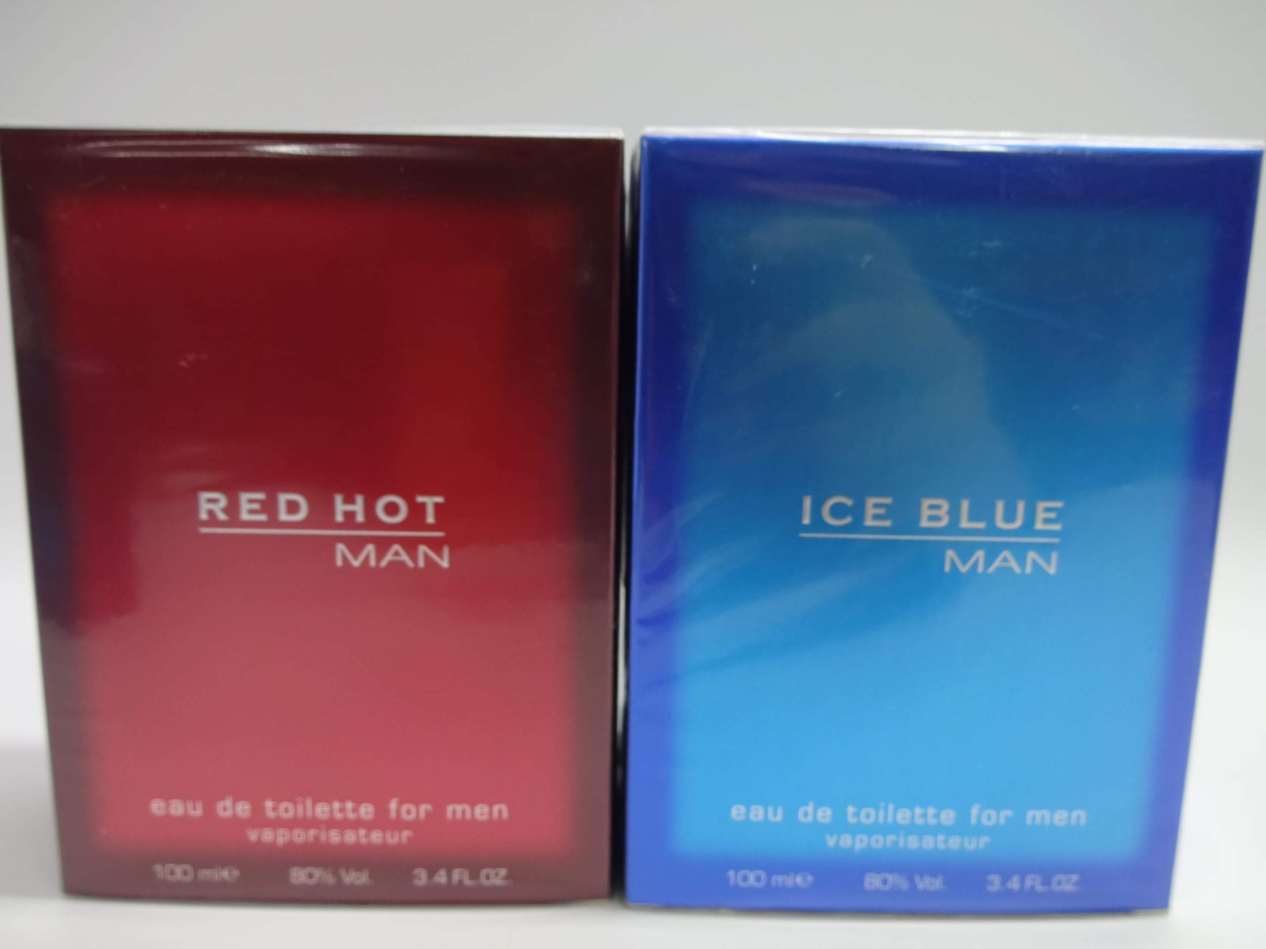 – RED HOT MAN EAU DE TOILETTE 100ML FOR MEN + ICE BLUE 100ML EAU DE TOILETTE FOR MAN