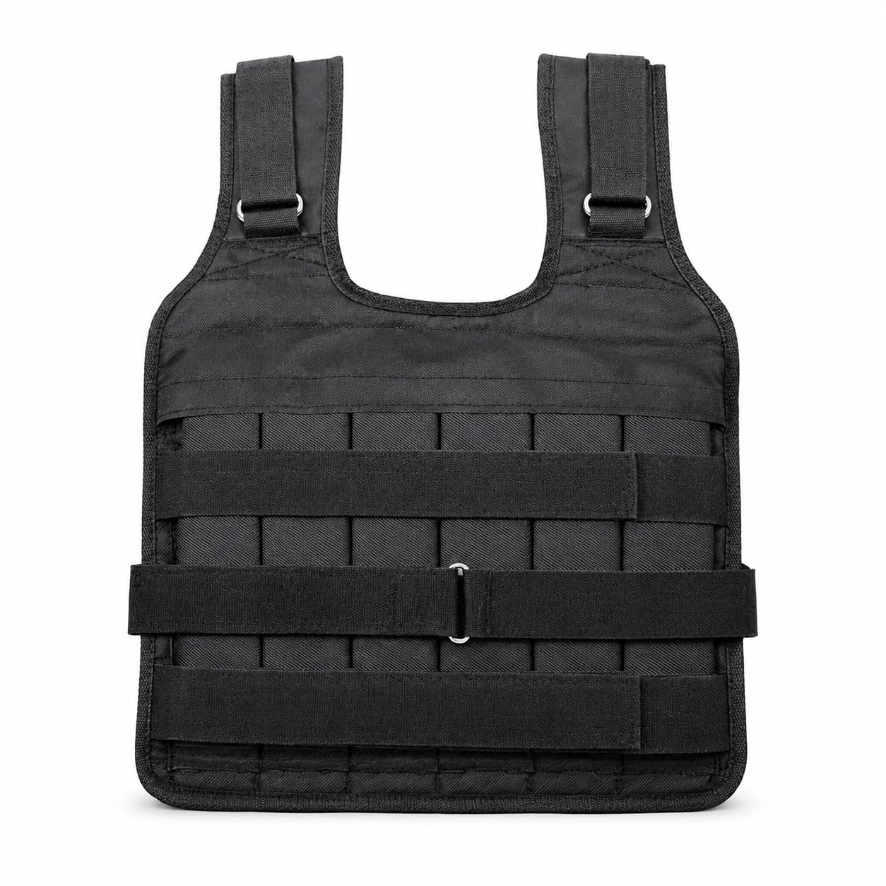 Gilet Pesante Regolabile 1-50kg in Oxford per Allenamento 44x55cm | Gilet da allenamento fitness con cinghie larghe e fasce frontali, per uomini e donne