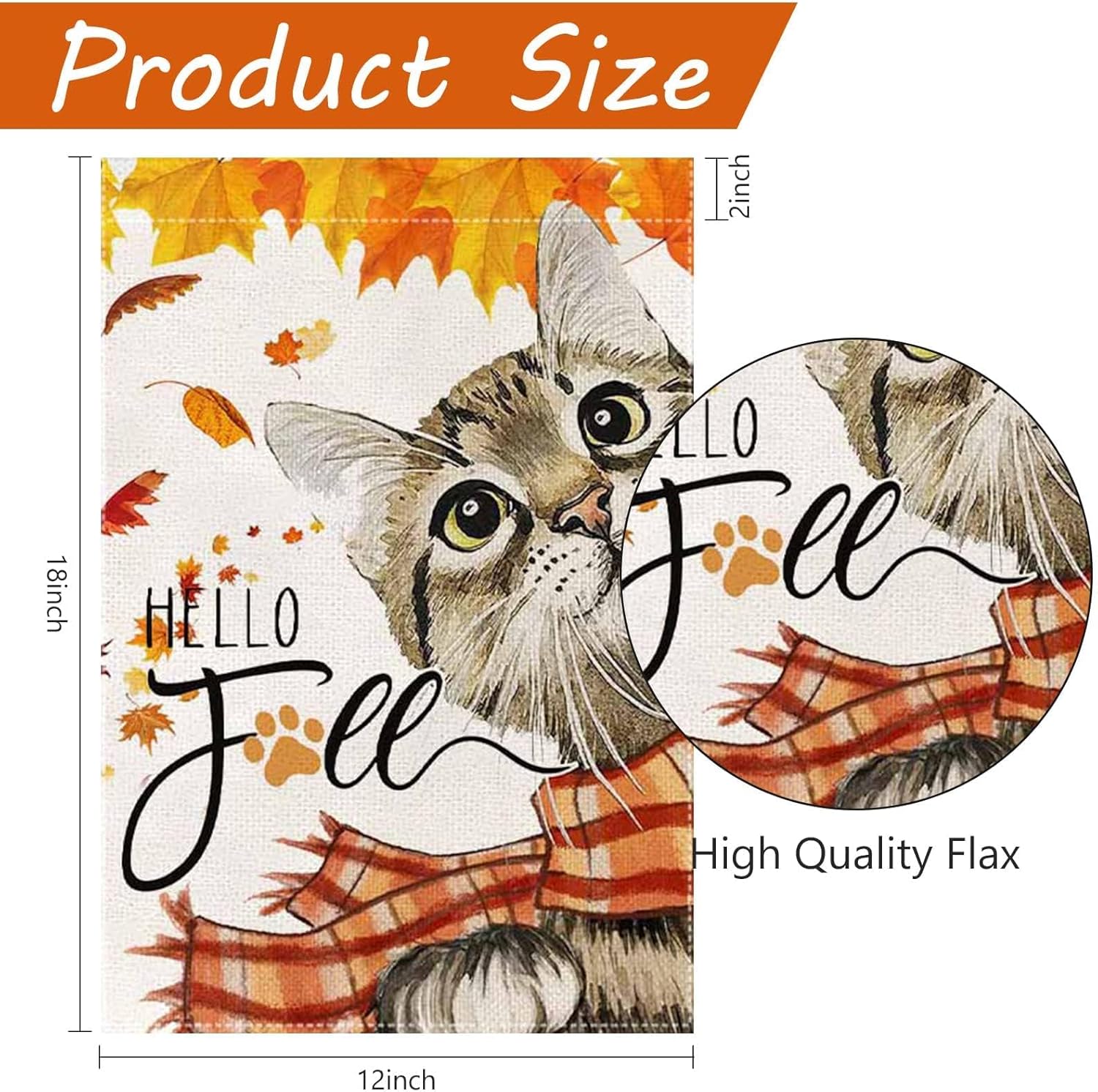 Seasonal cat Garden Flags Set of 12 Double Sided 12x18 Inch Yard Flags,small garden flags for outside,Spring Fall Christmas Seasonal Flags for Outdoor Decorations,Holiday Garden Flags for All Seasons