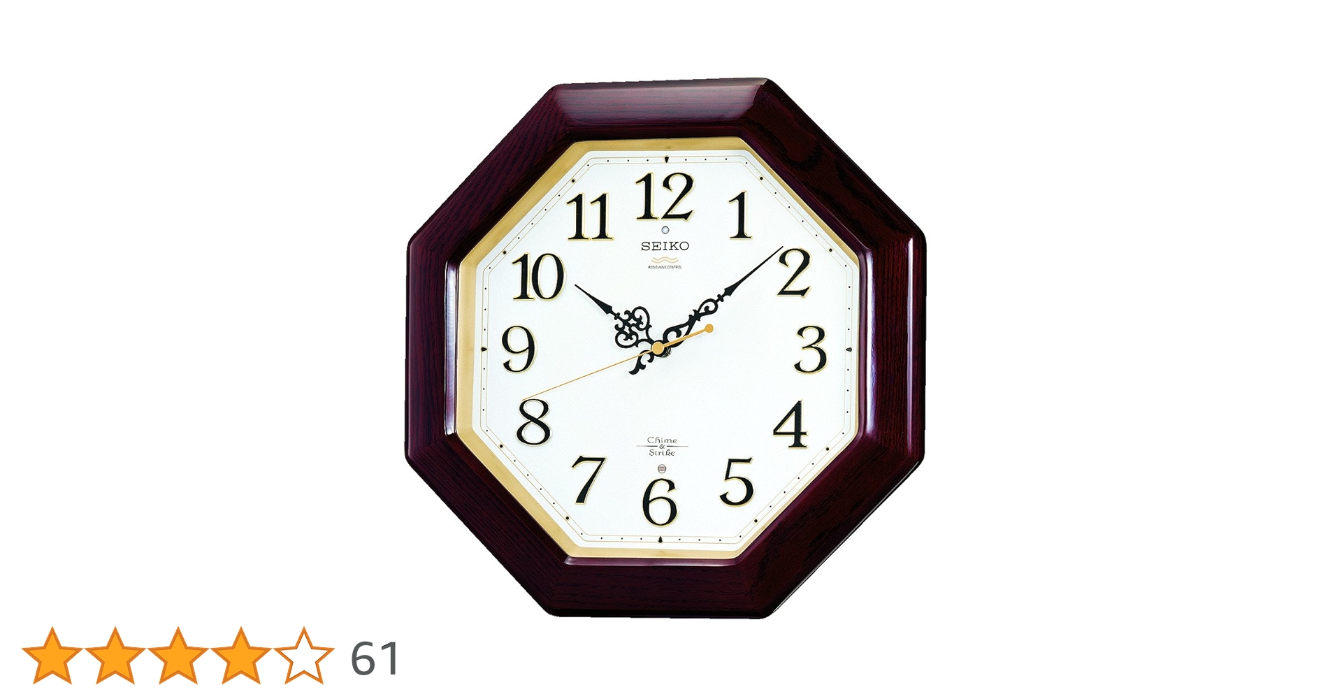 SEIKO 掛け時計 電波 RX210B セイコークロック 八角形 木枠 Amazon.co.jp: セイコークロック(Seiko Clock) 掛け時計 電波