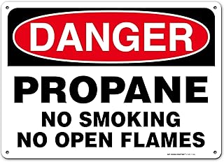 Danger Flammable Materials Sign, 10†x 14†Industrial Grade Aluminum, Easy Mounting, Rust-Free/Fade Resistance, Indoor/Outdoor, USA Made by MY SIGN CENTER