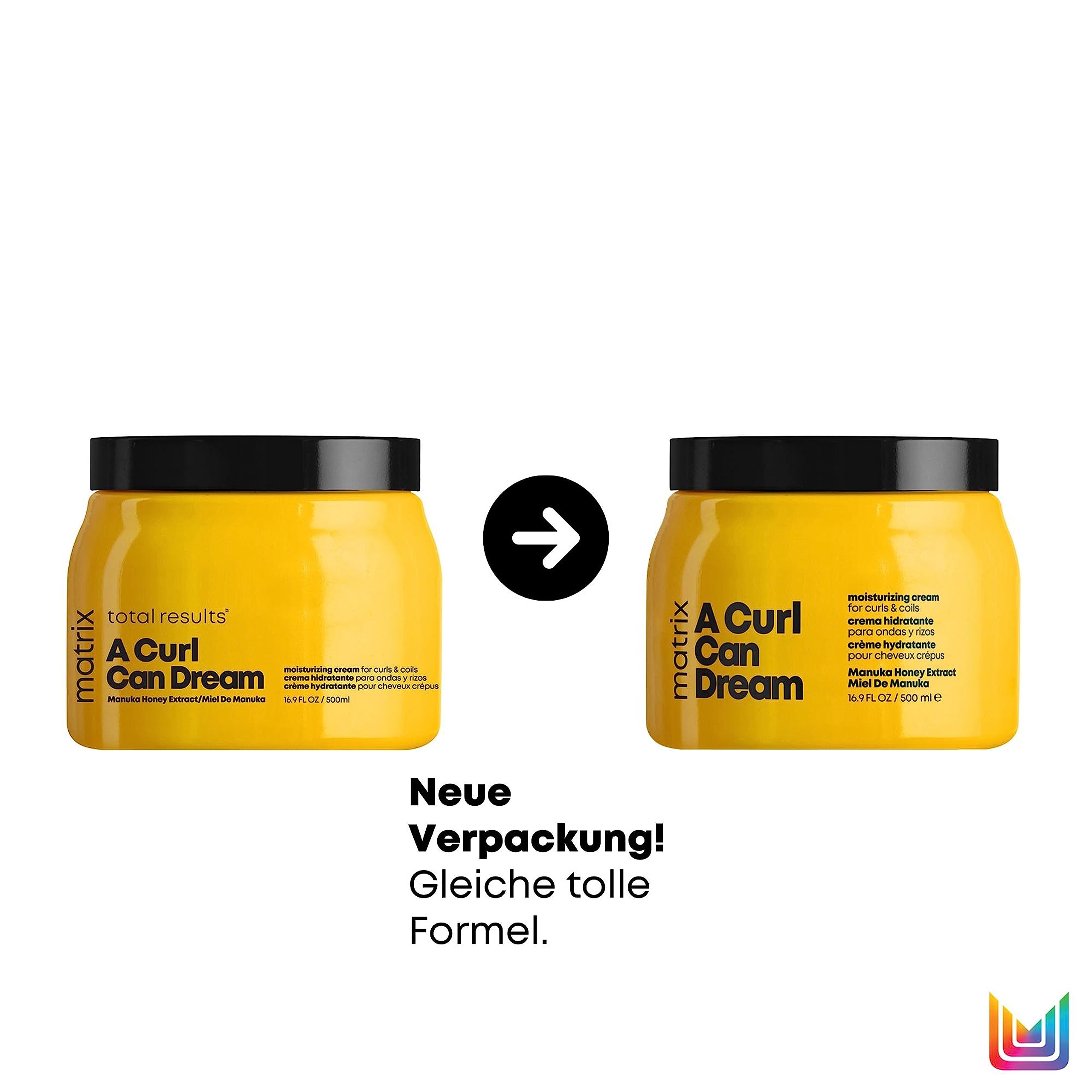 Matrix Leave-In Cream für definierte Locken und Wellen, Mit Manuka-Honig Extrakt, A Curl Can Dream Leave-In Cream, 1 x 500 ml