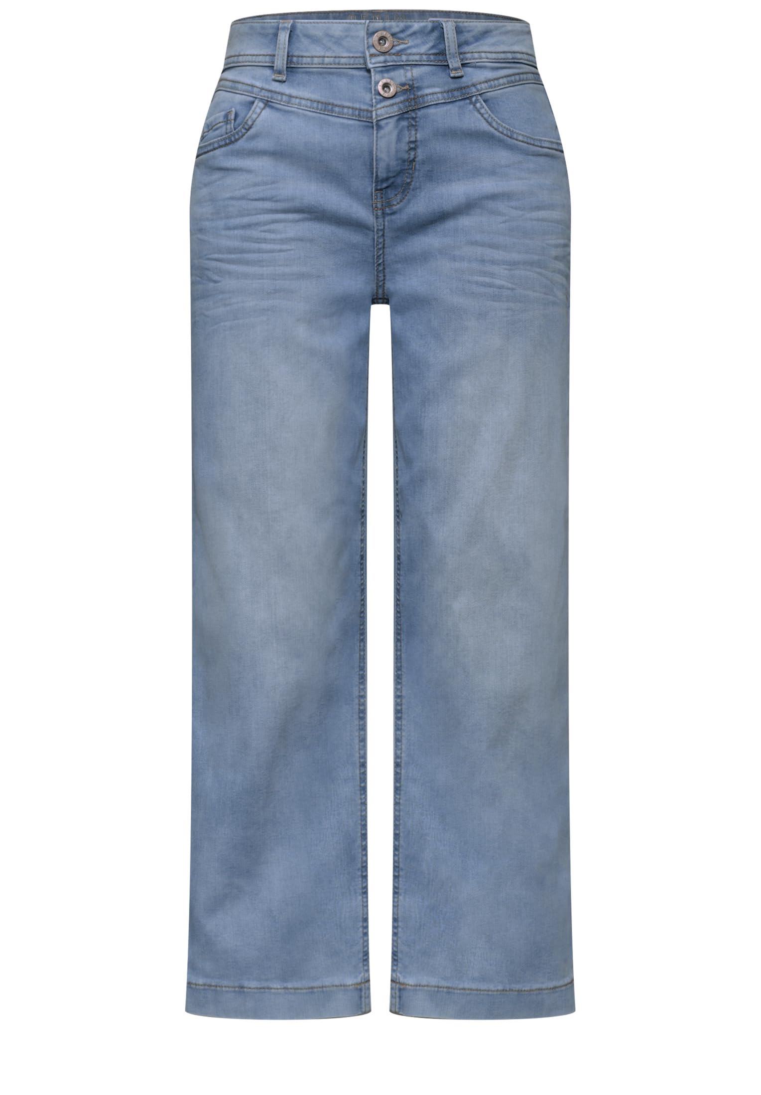Street One Damen High Waist Wide Leg Jeans im Loose Fit 3818361