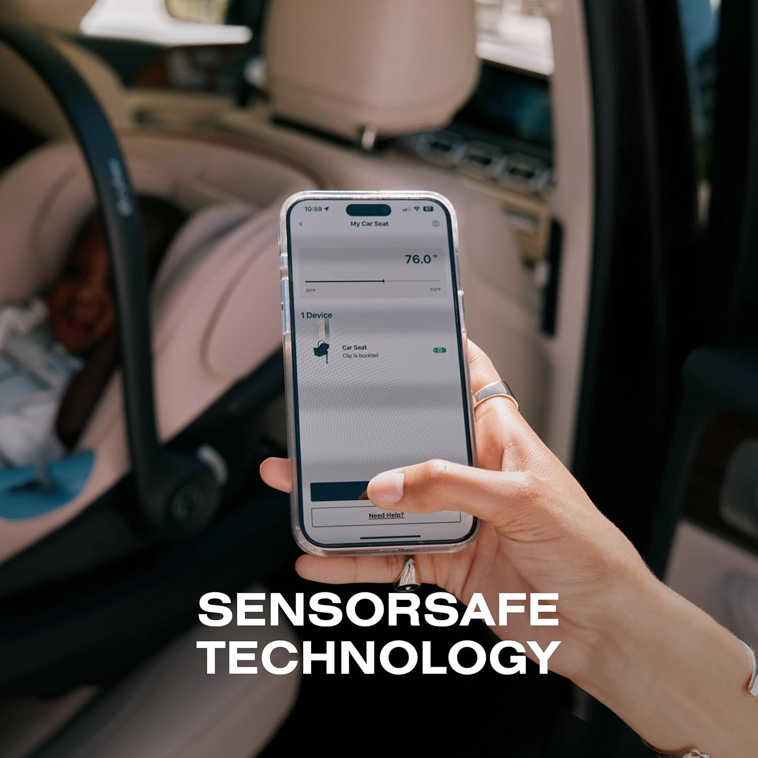 Aton G2 Infant Car Seat with Load Leg Base - Moon Black