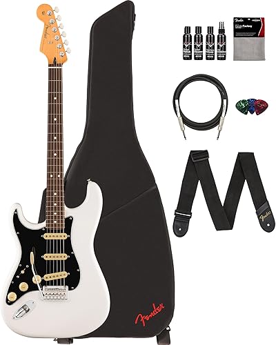 Miniatura 23 de Fender Player II Stratocaster - Paquete Rojo Coral con Funda, Correa, Cable, Paquete de 3 Púas y Kit de Limpieza de Guitarra CORAL ROJO,Cereza (Aged